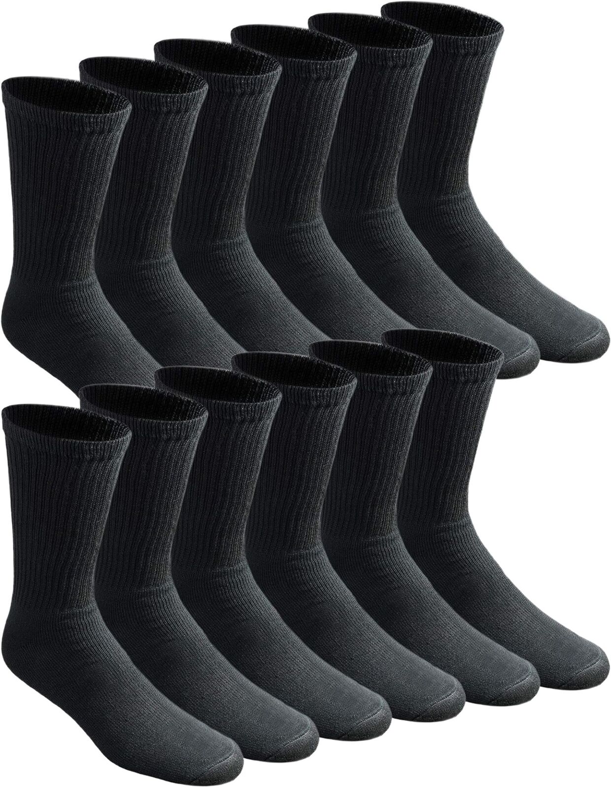 12 Pairs Bamboo Socks Unisex Premium Fiber Sock Super Soft Crew-3