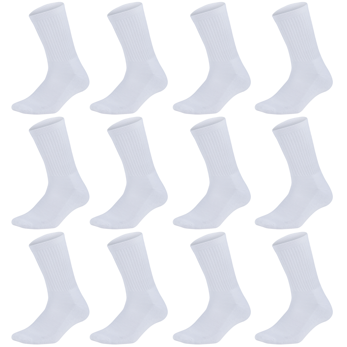 12 Pairs Bamboo Socks Unisex Premium Fiber Sock Super Soft Crew-4