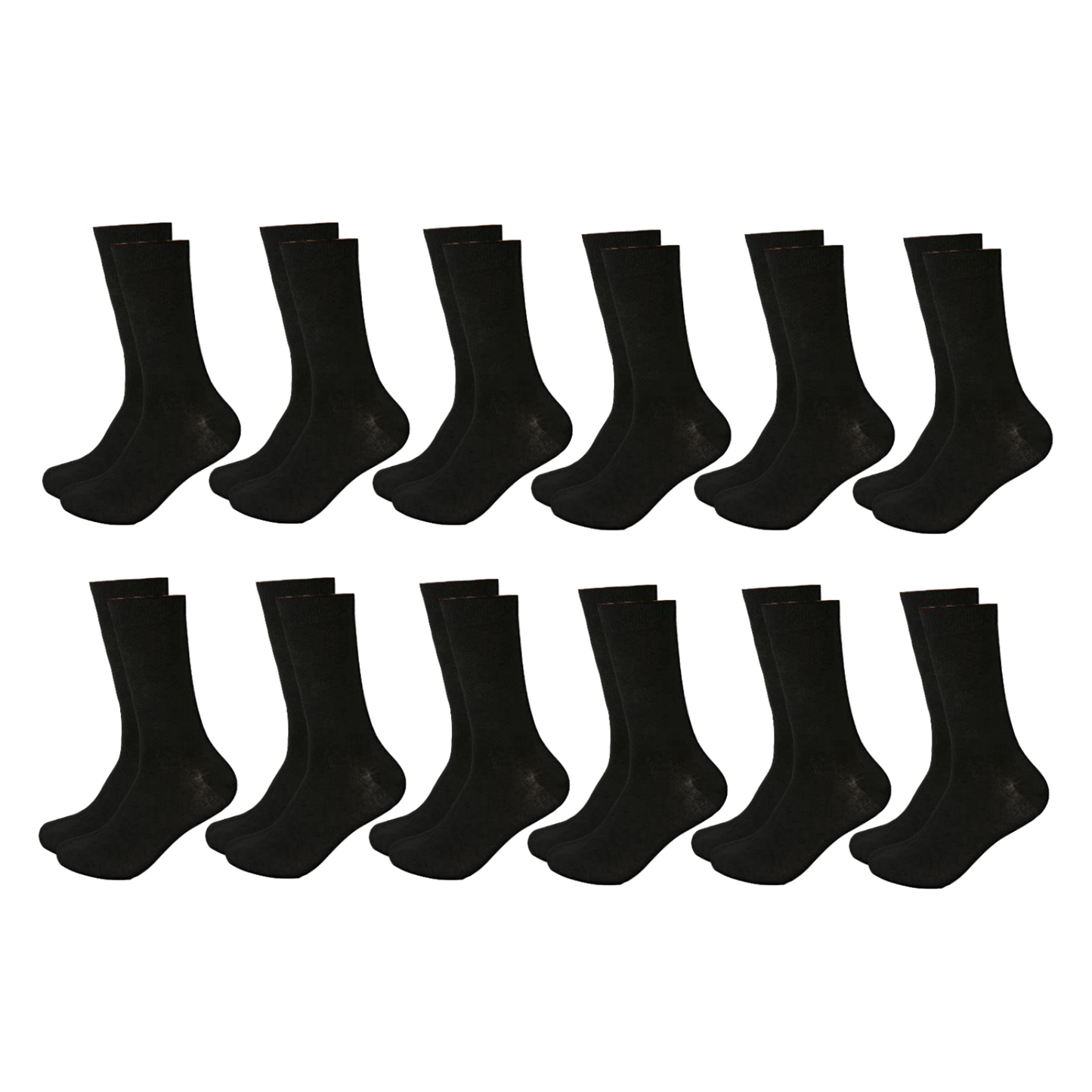 12 Pairs Bamboo Socks Unisex Premium Fiber Sock Super Soft Crew-2