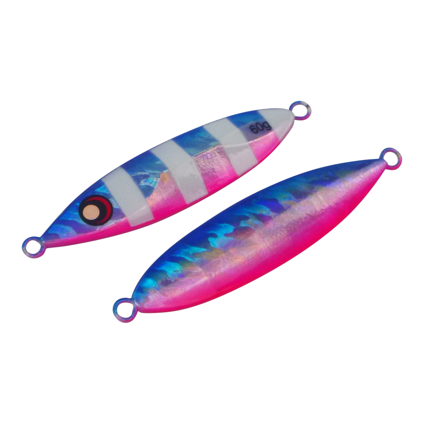 Finesse Slow Pitch Flutter Jig, 60gm, Blue Blush, 2 pack-0