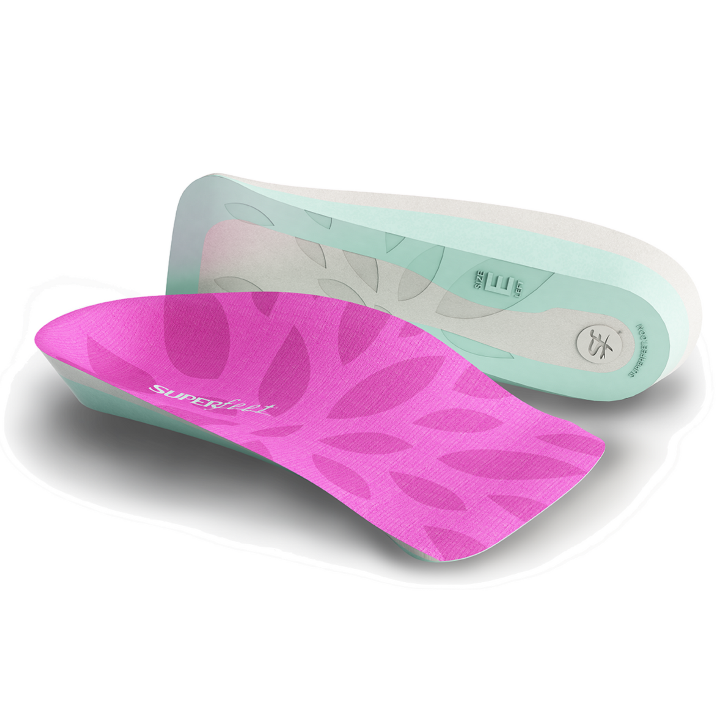 Womens Superfeet Me 3/4 Length Insoles Inserts Orthotics Arch Support Cushion-5