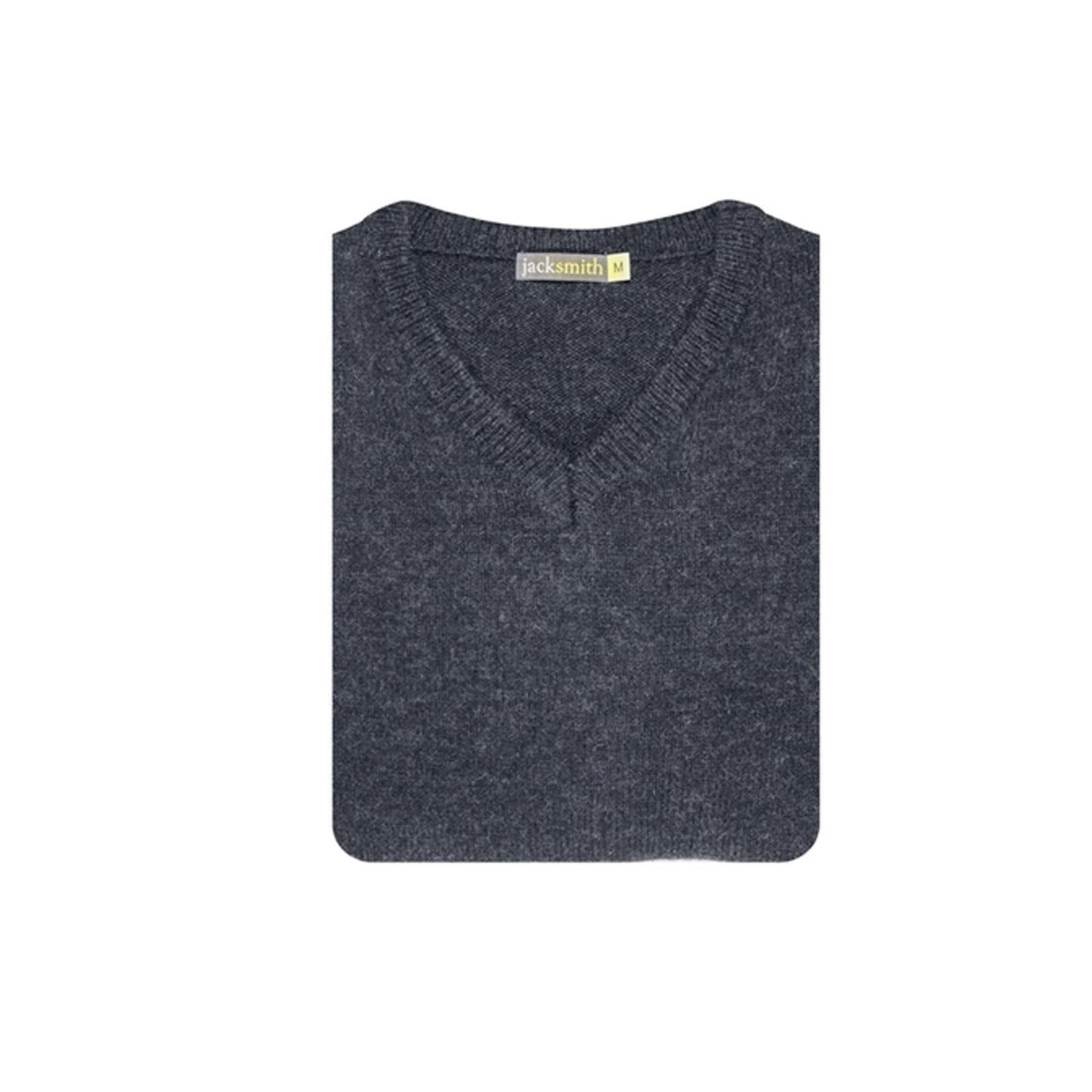 100% Shetland Ragg Wool V Neck Knit Jumper Pullover Mens Sweater Knitted - Navy-4