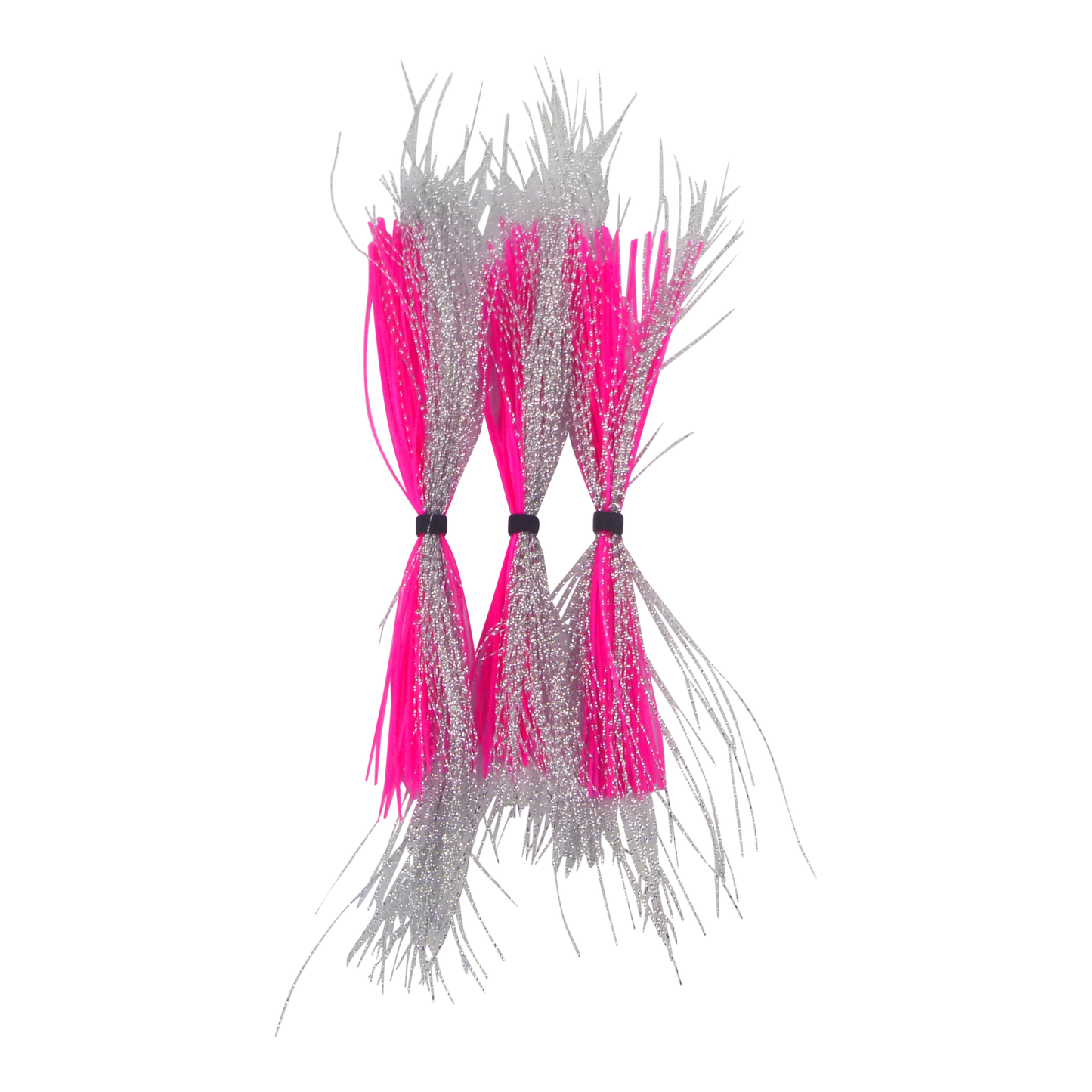 Dekoi Krystal Flash Lure Skirts, Silver Pink-0