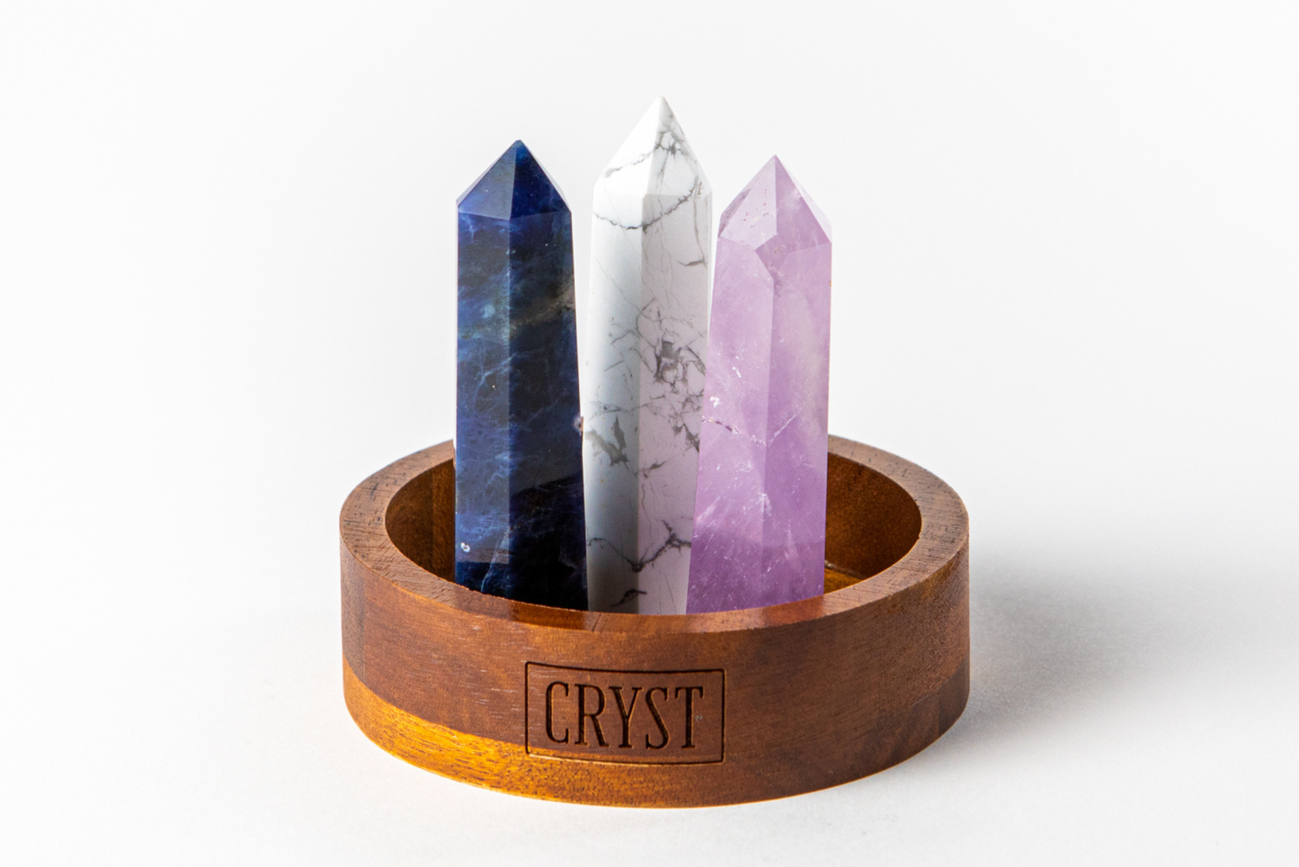 Sleep Crystal Trio - Howlite, Amethyst + Sodalite-3