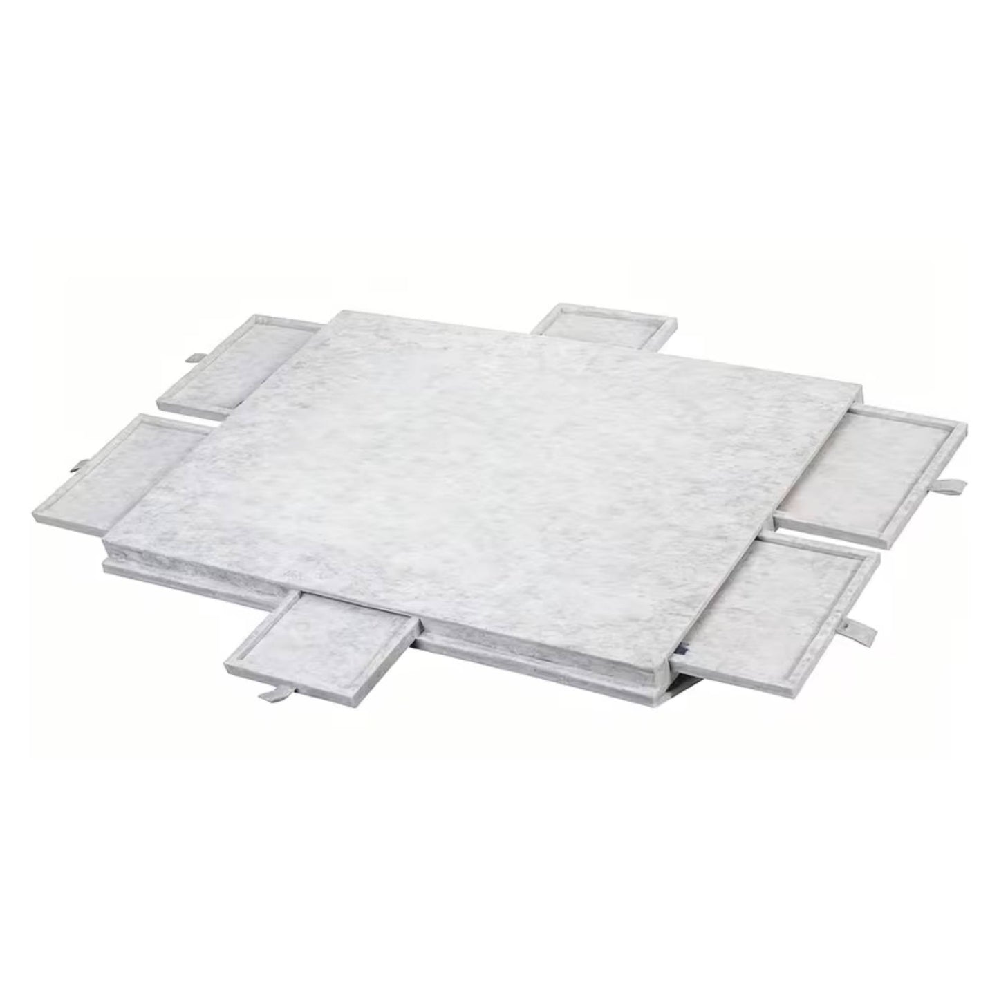Social Hike Puzzle Board 1000 pcs - Tilting Portable Cover and Drawers Silver-0