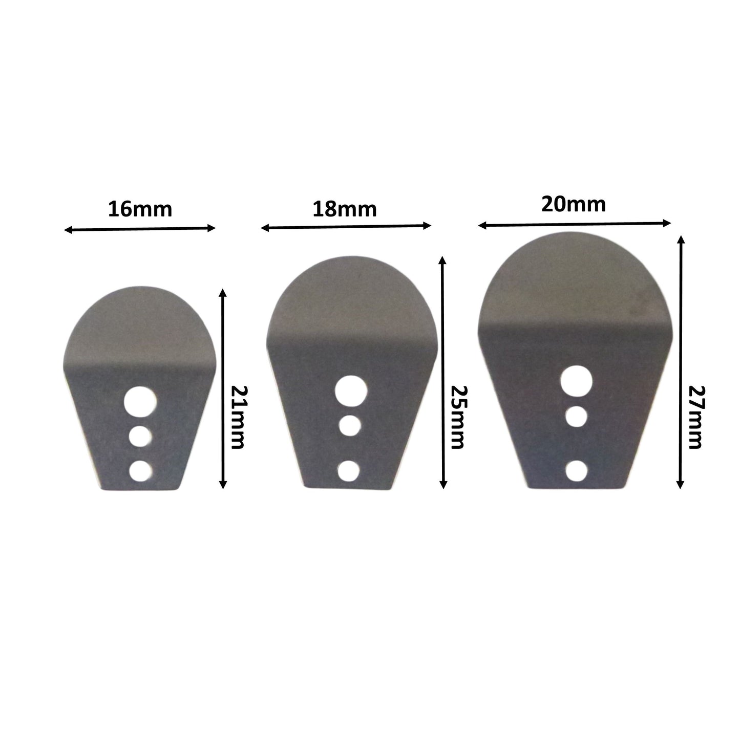 Artizan Swim Jig Blade, 21 x 16mm, Small, 10 pack-1