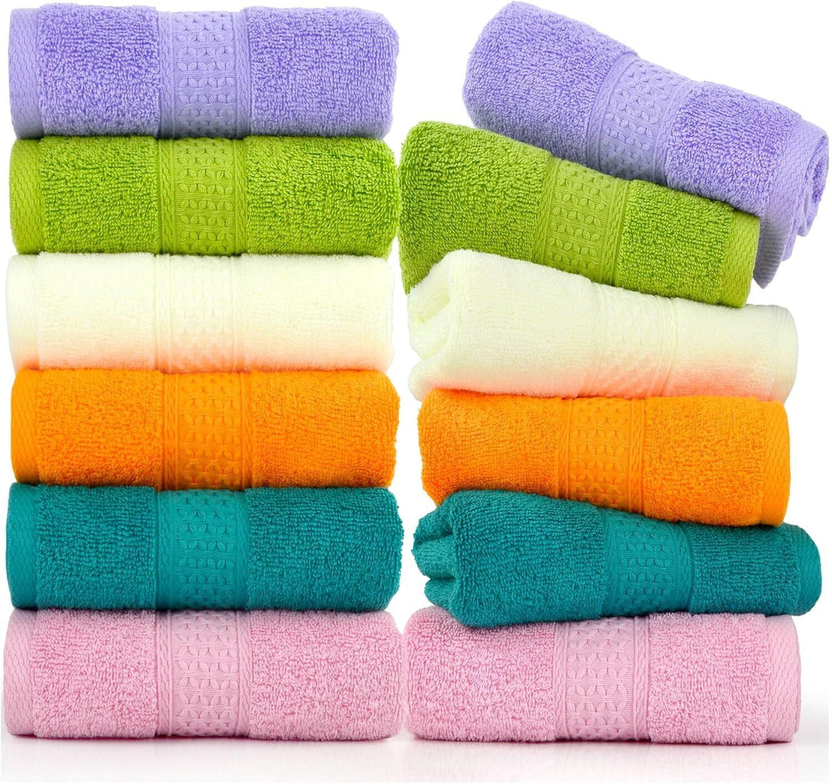 168x 100% Cotton Hand Towels Face Washers Bulk (34x62cm) in Assorted Colours