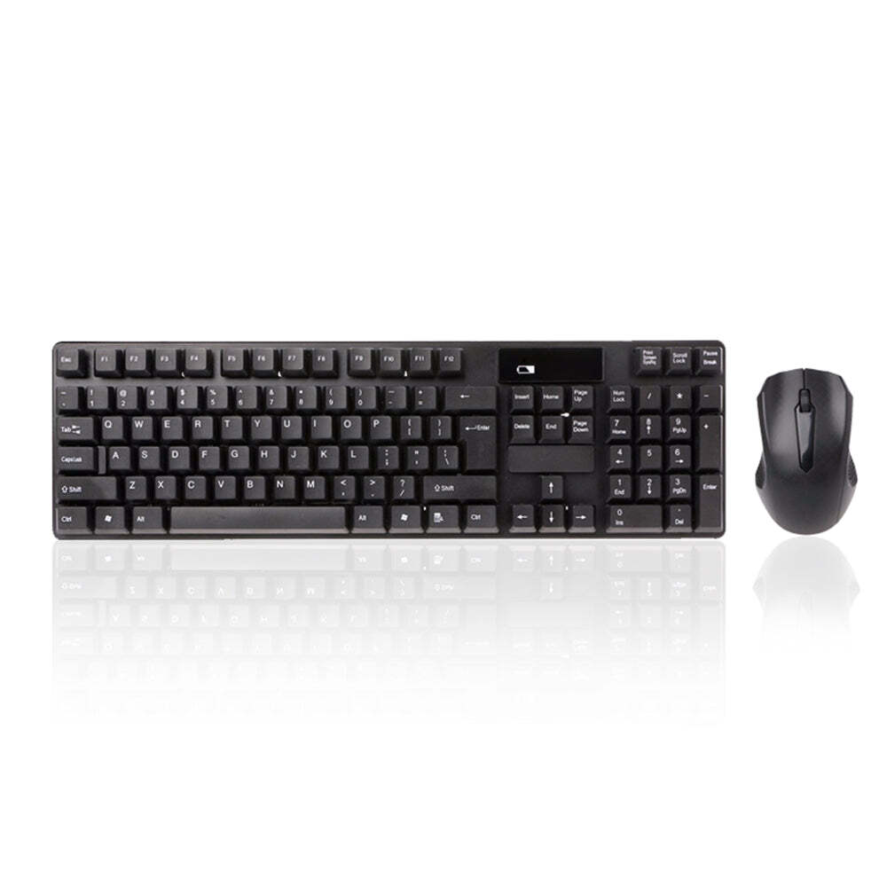 2.4 Ghz Wireless Water Resistant Keyboard & Mouse Set Key Board PC Mac Computer-2