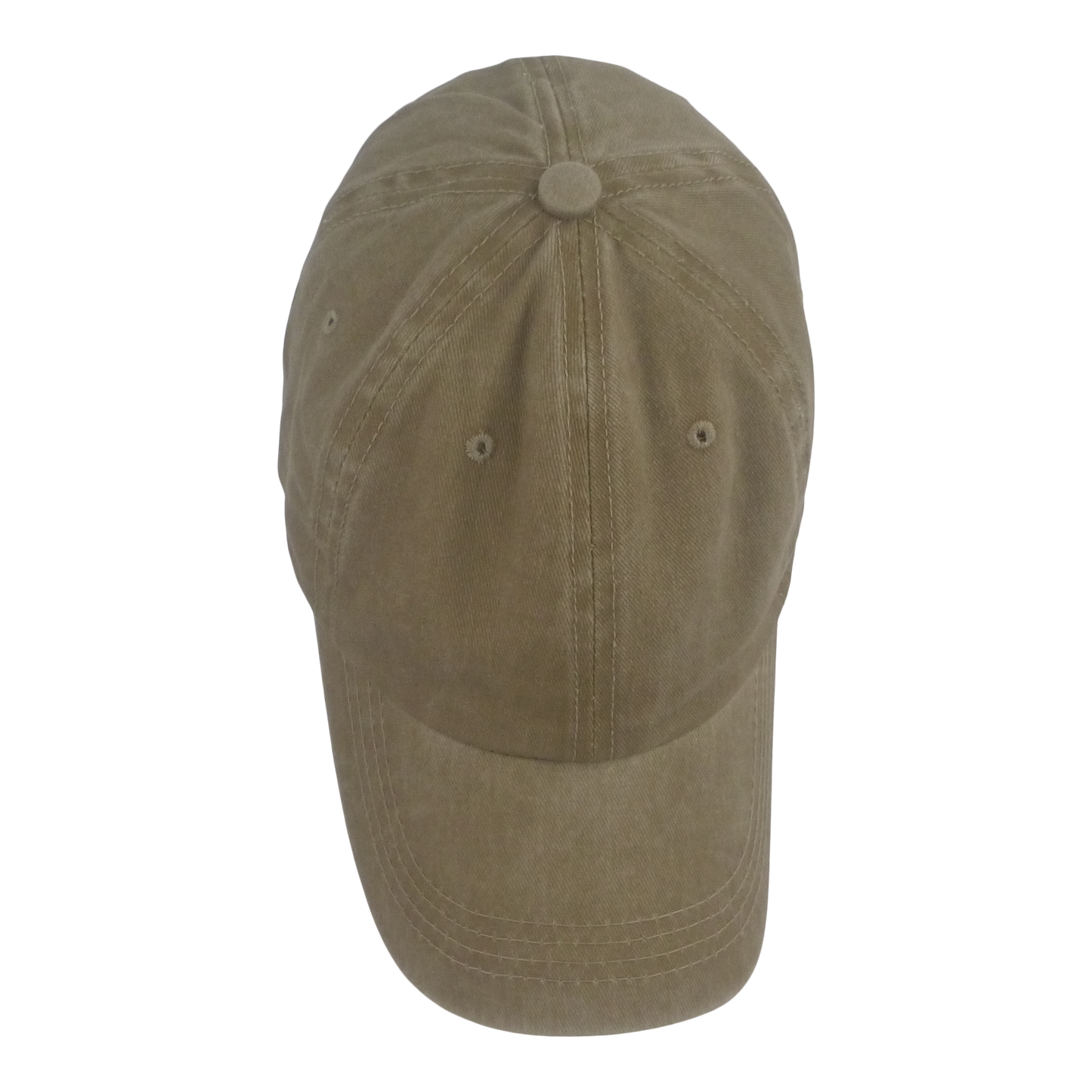 BSTC 6-Panel Baseball Cap, Distressed Cotton, Tan-2