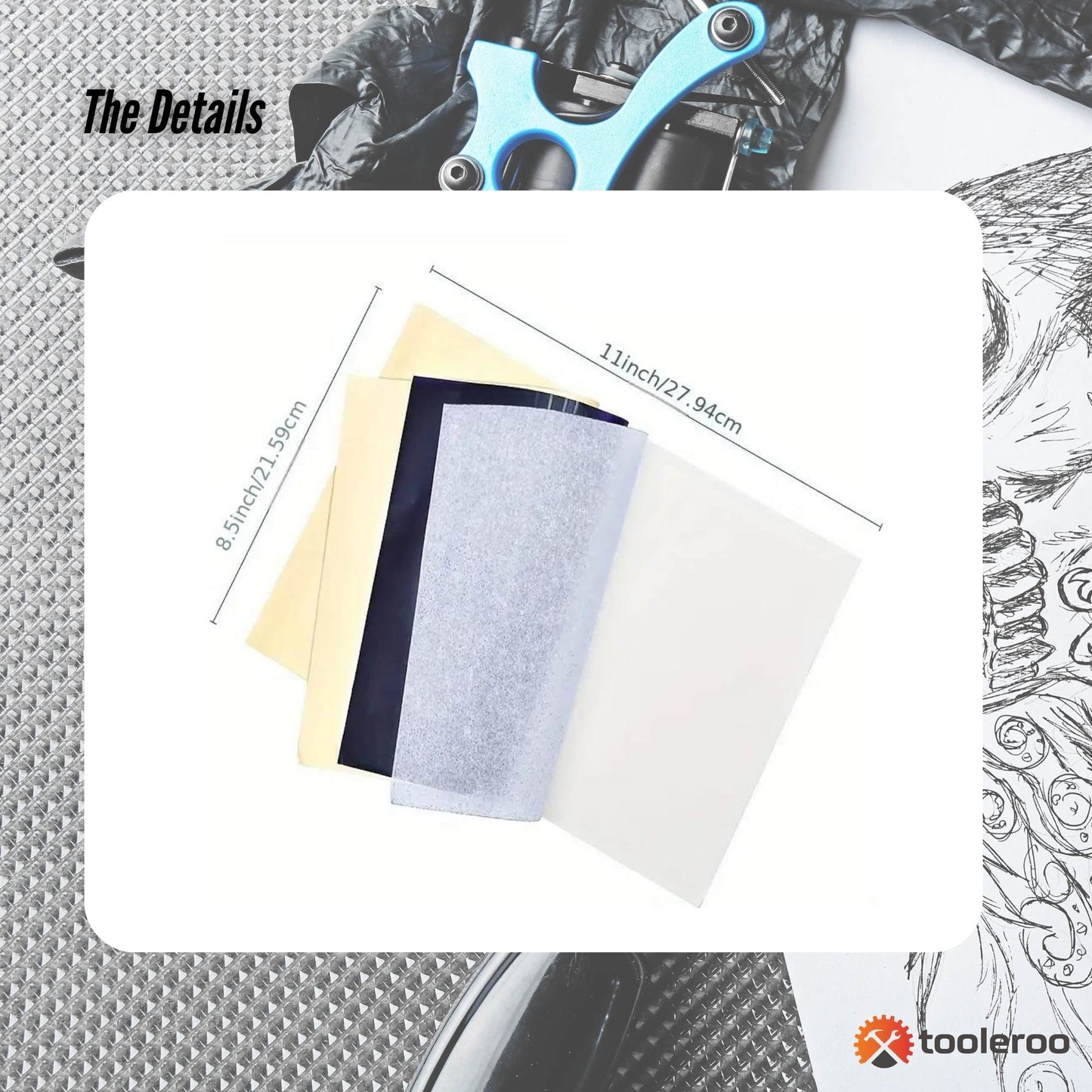 Tooleroo A4 Tattoo Thermal Paper Sheets - 4 Layer Professional Stencil Transfer-4