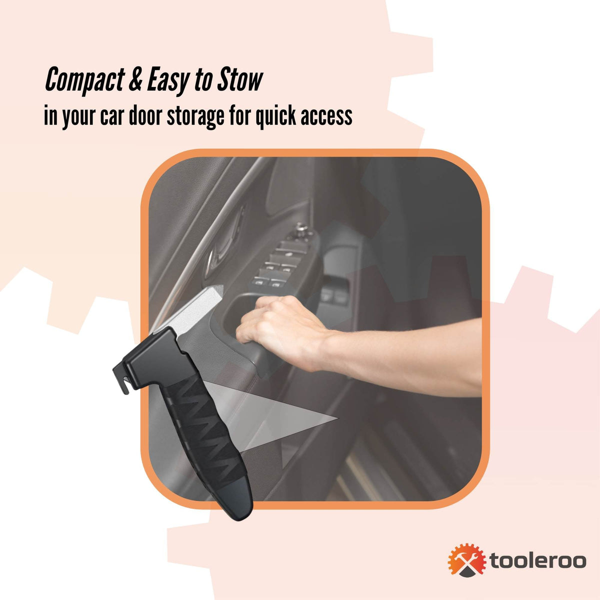 Tooleroo Car Cane Handle 3-in-1 Handy Grip - Lightweight Mobility Tool-4