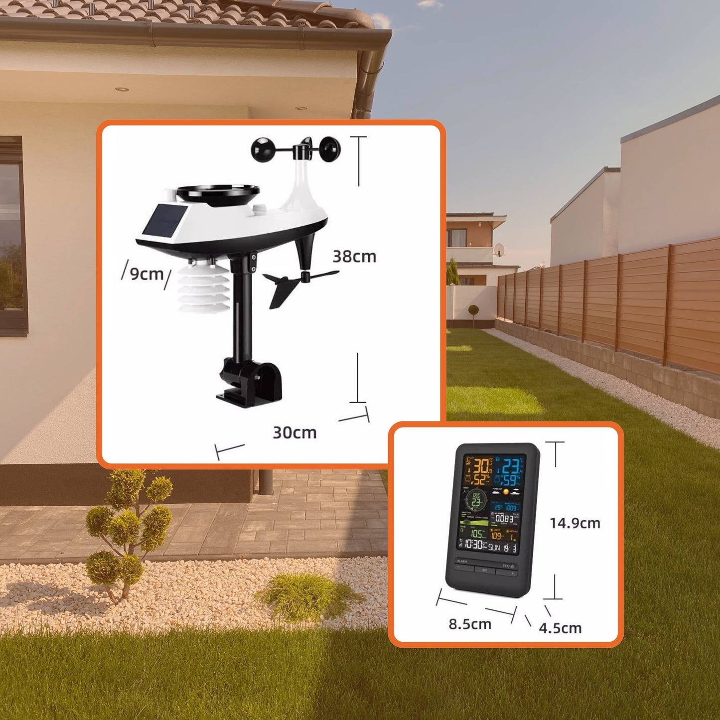 Tooleroo Weather Station 7-in-1 Professional Home Forecast Outdoor Sensor-3