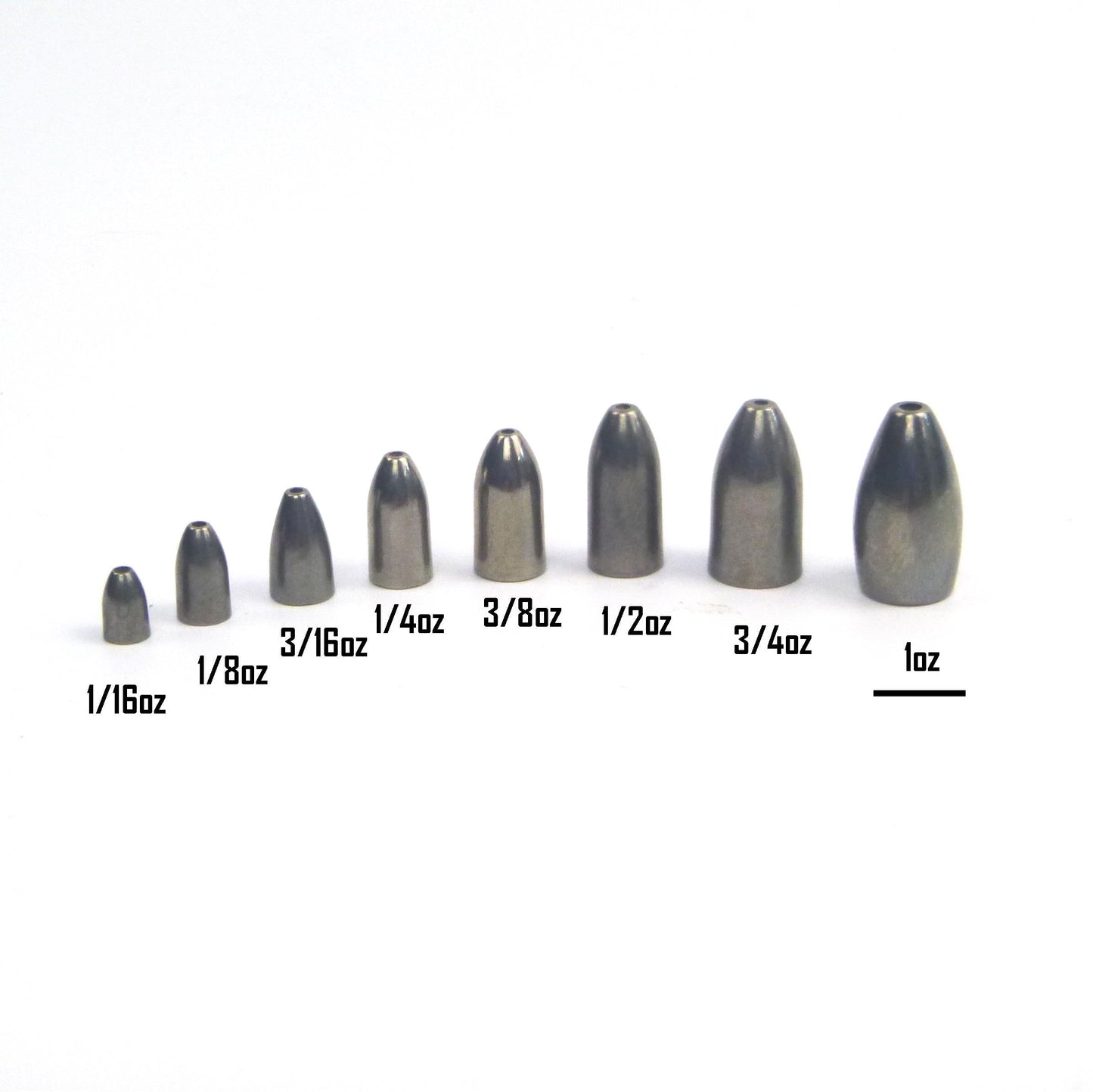 Swimerz 3/4 oz Tungsten Bullet Sinker. Qty 4.-1