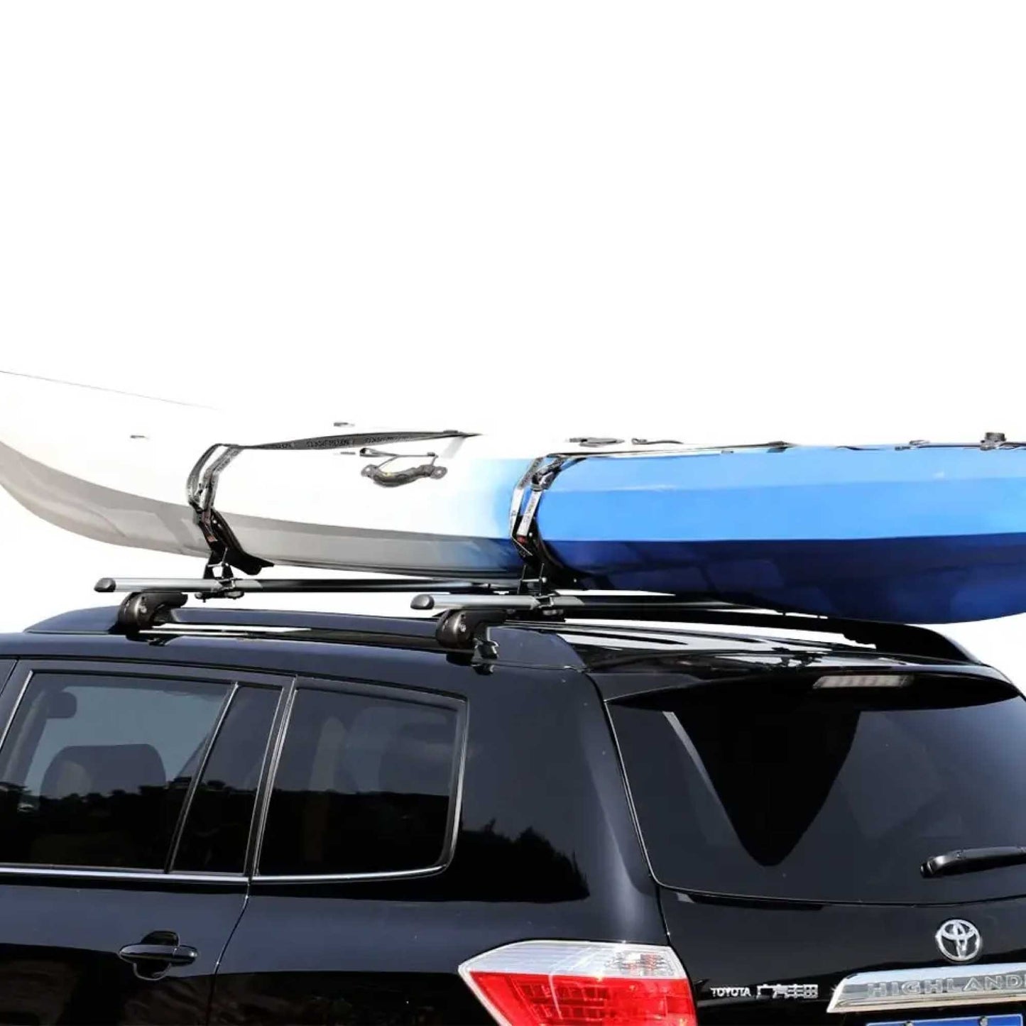 Universal Kayak Holder Car Roof Rack - Travel Saddle Watercraft Carrier Storage-4