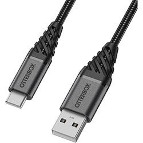 OTTERBOX USB-A To USB-C 1 Meter -Dark Ash Black 78-52664 - Premium - Rugged, tough and built to outlast