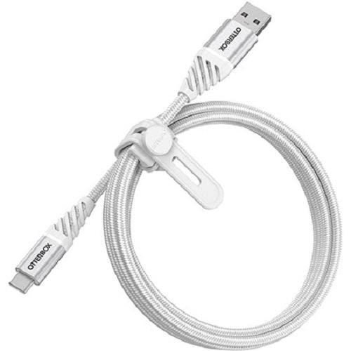 OTTERBOX USB-C to USB-A Cable 2M - Premium - Cloud White USB A to USB C - Rugged, tough and built to outlast