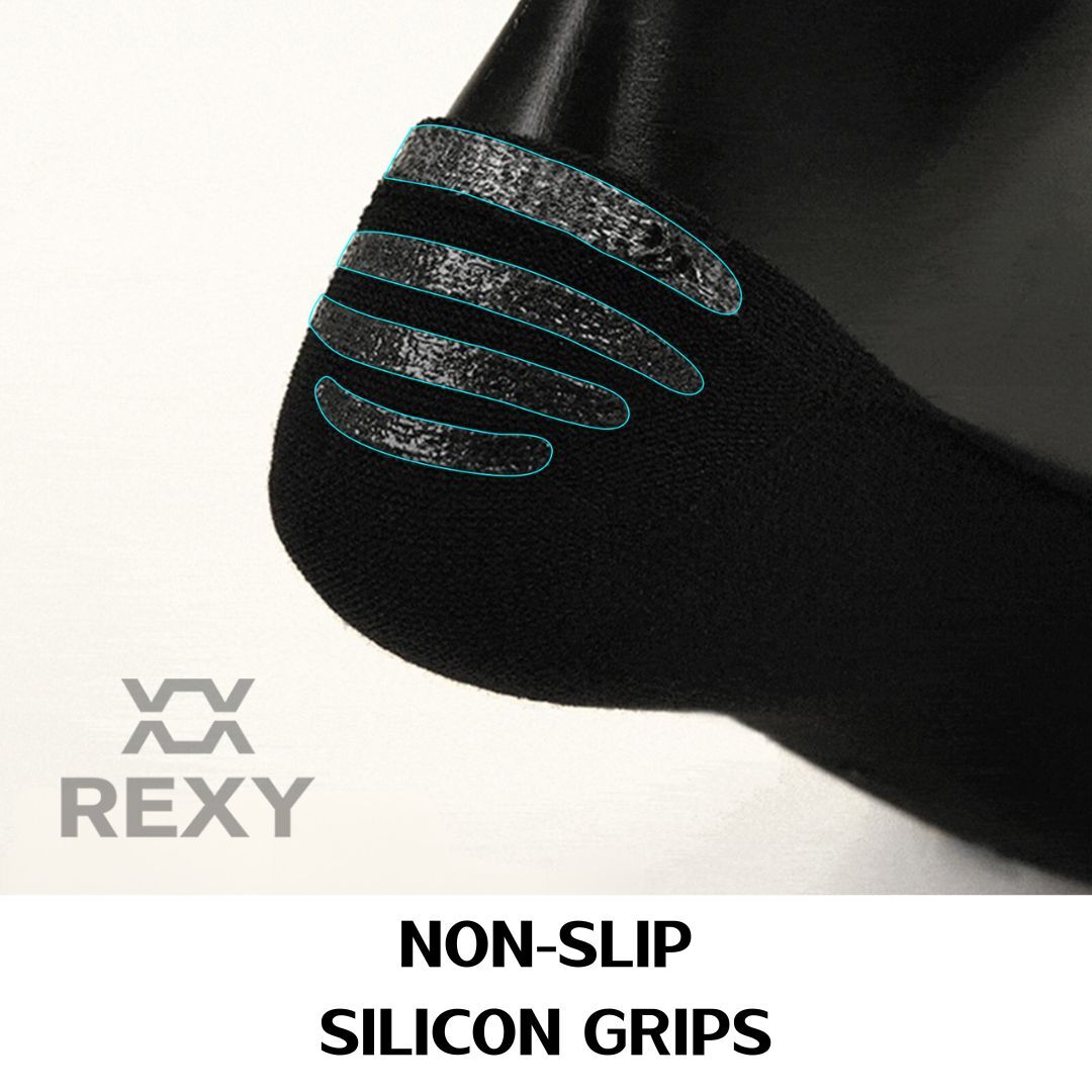 15X Small Daily No Show Sock - MULTI COLOUR 5X Rexy Daily No Show Ankle Socks Small Non-Slip Breath