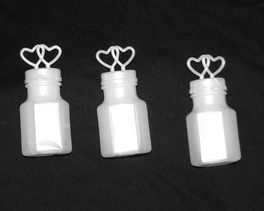100 Pack Mini Wedding Heart Bubble Bottles send off wedding favors custom party favors