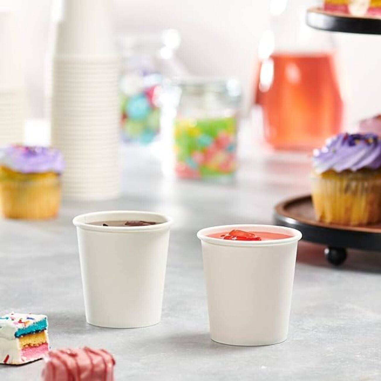 1000pcs 6oz Premium White Paper Coffee Takeaway Cups Bulk