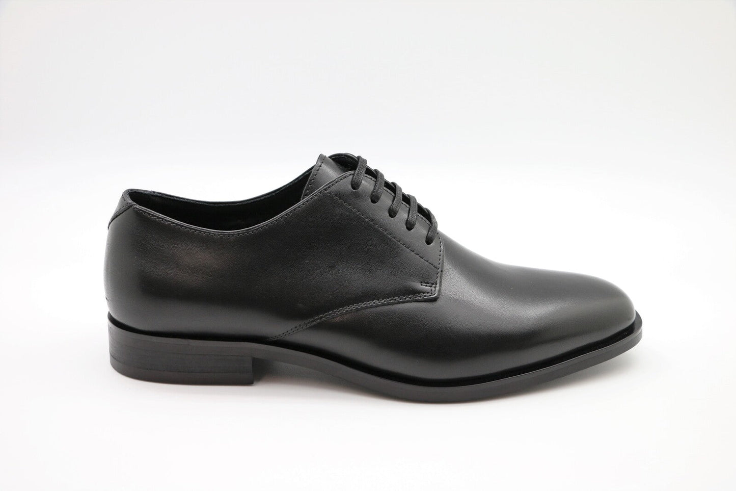 Massa Mens Valentino Leather Lace Up Dress Shoes Formal Work - Black-1