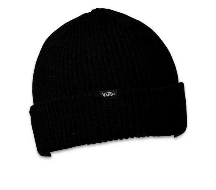 VANS Core Basics Beanie Warm Winter Knit Hat Ski Cap - Black-3