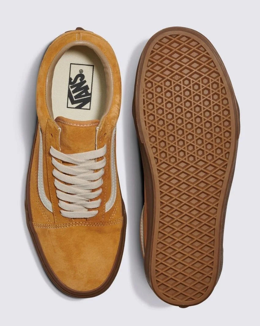 Vans Old Skool Pig Suede Gum Antelope Mens Casual Shoes Sneakers-4