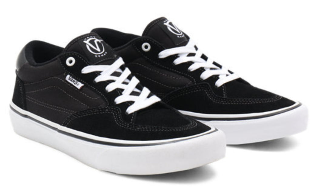 Vans Mens Rowan Pro Zorilla Shoes Slip-Resistant Lightweight - Black/White-0