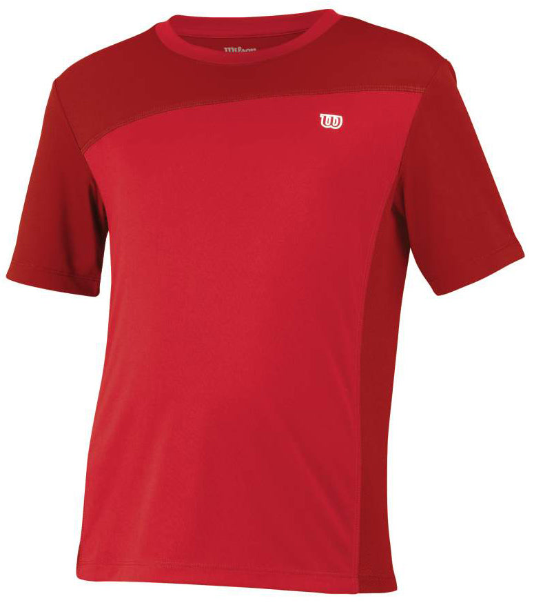 Wilson's B ProStaff Boys Crew T-Shirt Top Tennis Kids Childrens - Red-3