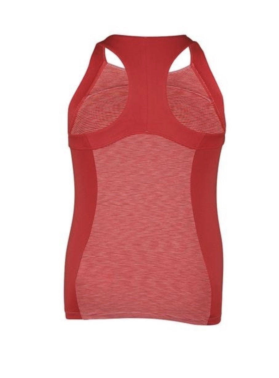 WILSON Girls Striated Racerback Tennis Tank Top Childrens Kids - Papaya-3