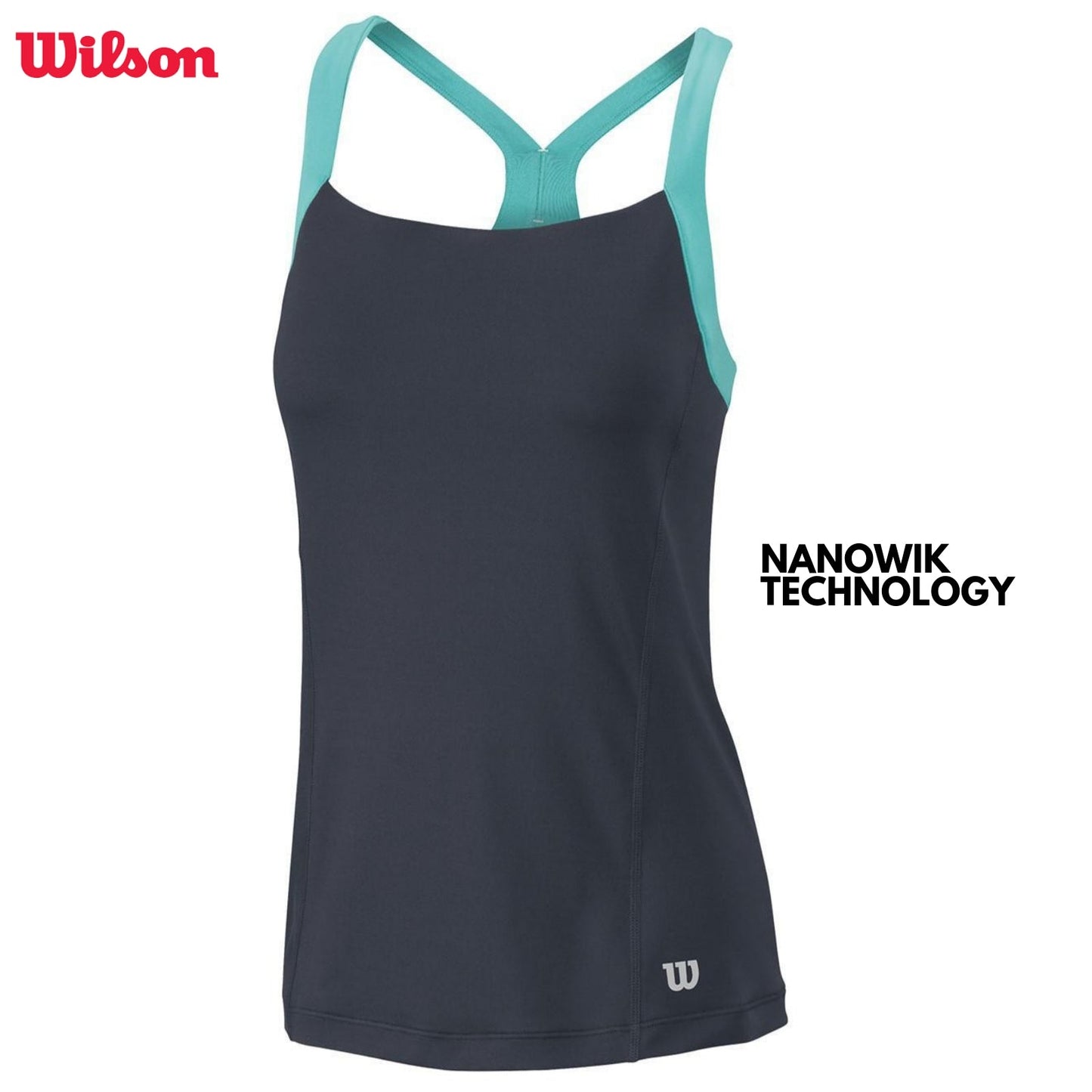 WILSON Summer Strappy Tank Top Tennis Sports Gym - Coal-1