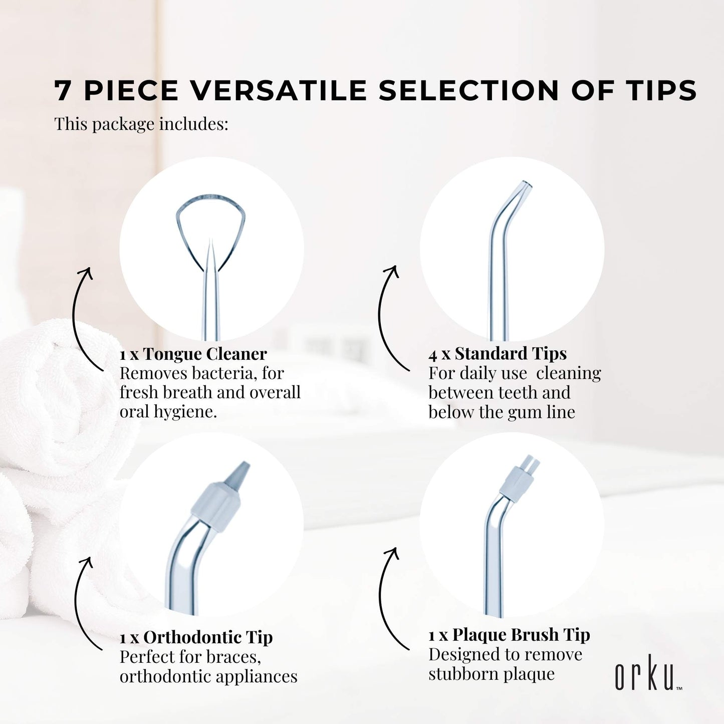 Water Jet Dental Flosser 600ml Black - Electric Oral Pressure Tooth Irrigator-4