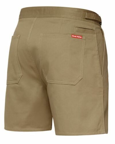 Hard Yakka Cotton Drill Utility Shorts Zip Fly Y05501 - Khaki - 112 Stout-3