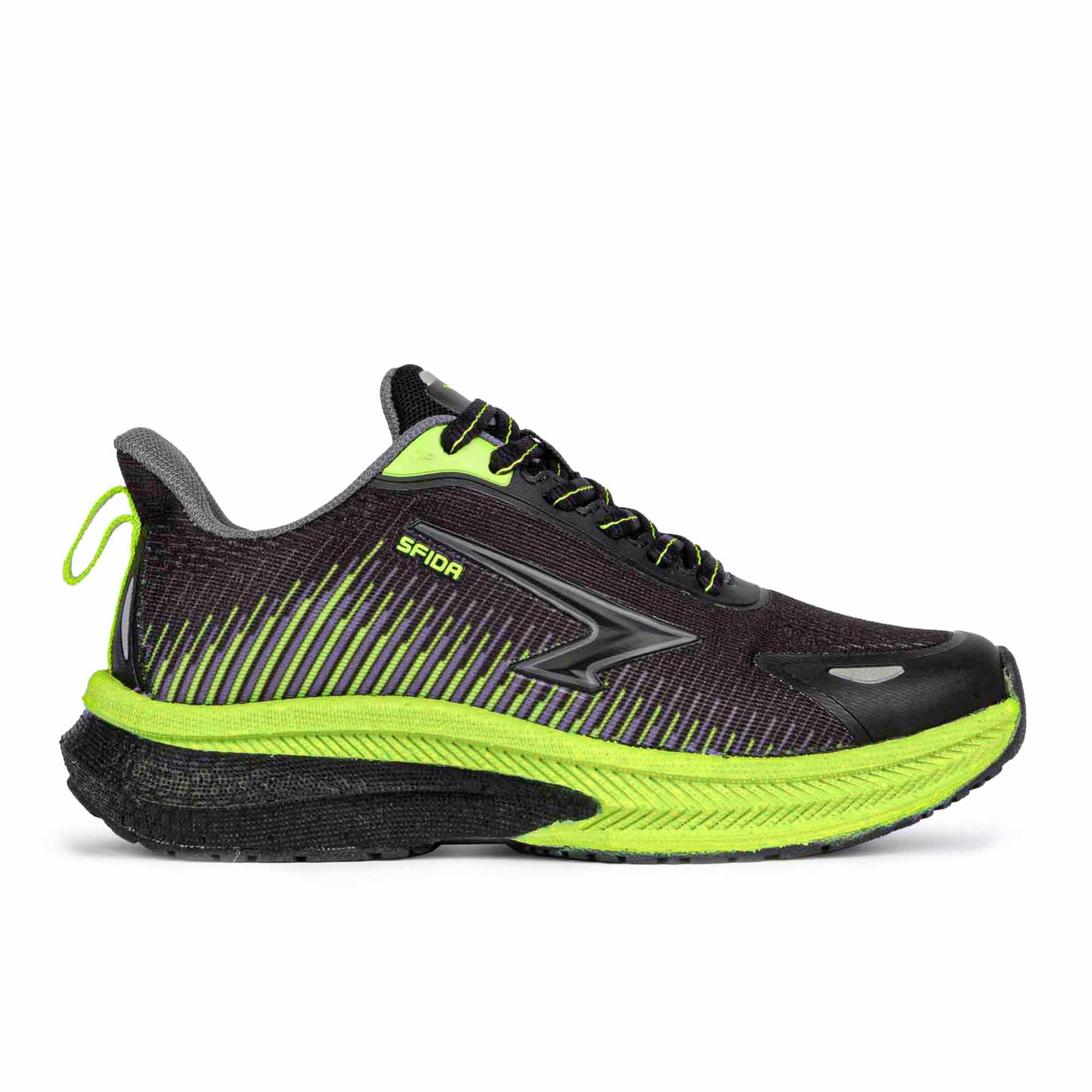 Zephyr 2.0 Boys Runners - Black/Lime Lace-0