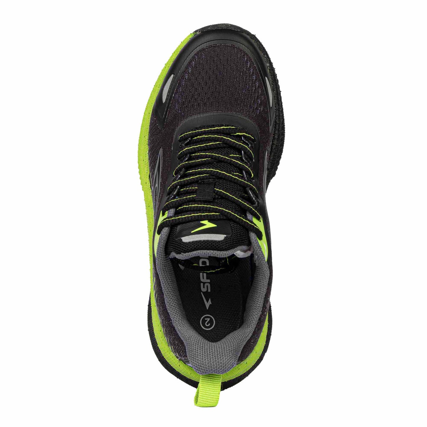 Zephyr 2.0 Boys Runners - Black/Lime Lace-2