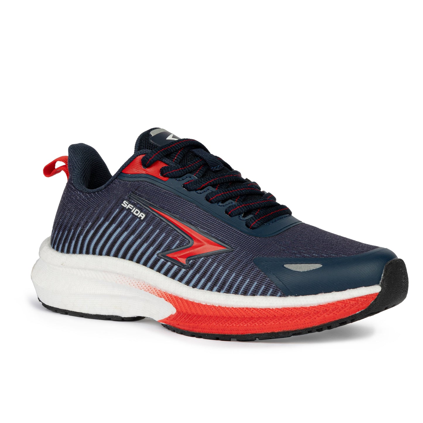Zephyr 2.0 Boys Runners - Navy/Red Lace-1