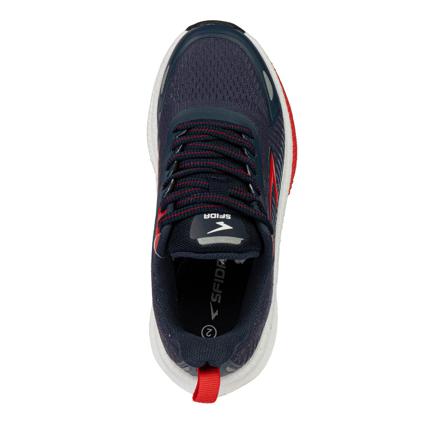 Zephyr 2.0 Boys Runners - Navy/Red Lace-2