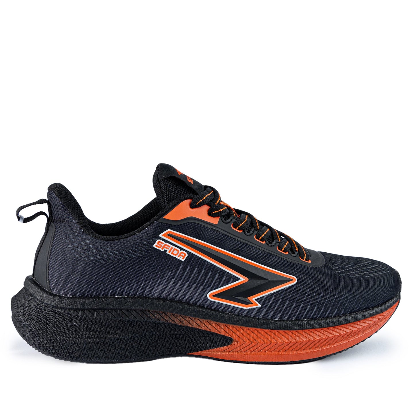 Zephyr Men's Performance Runner - Black/Dark Orange-0