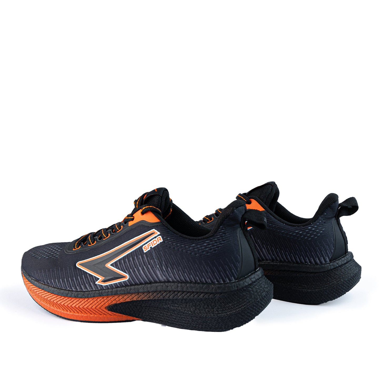 Zephyr Men's Performance Runner - Black/Dark Orange-3