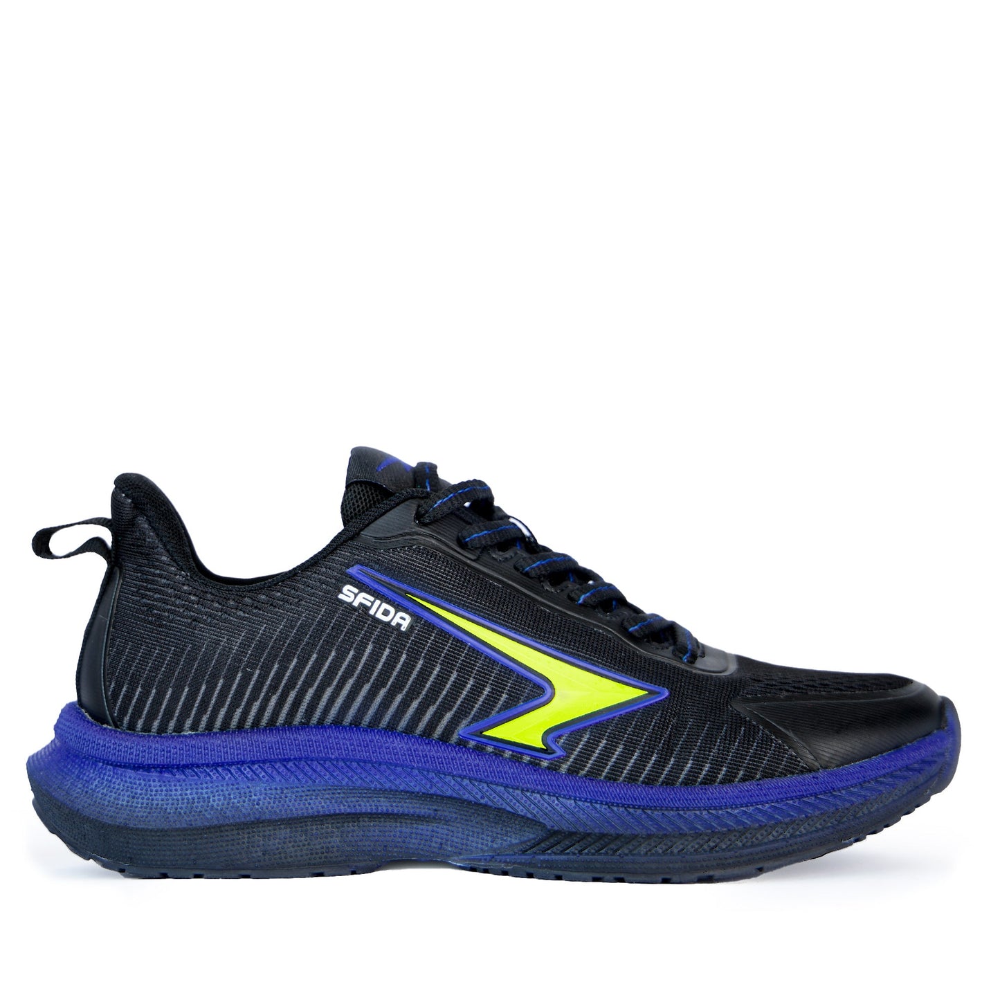 Zephyr Boy's Performance Runner Lace Up - Black/Royal/Lime-0