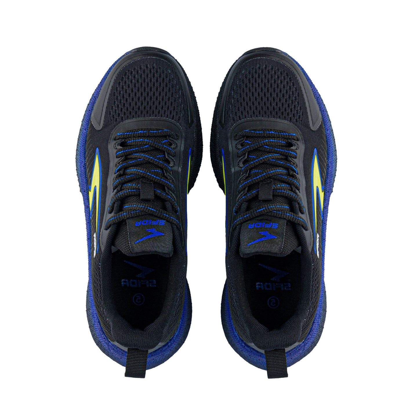 Zephyr Boy's Performance Runner Lace Up - Black/Royal/Lime-1