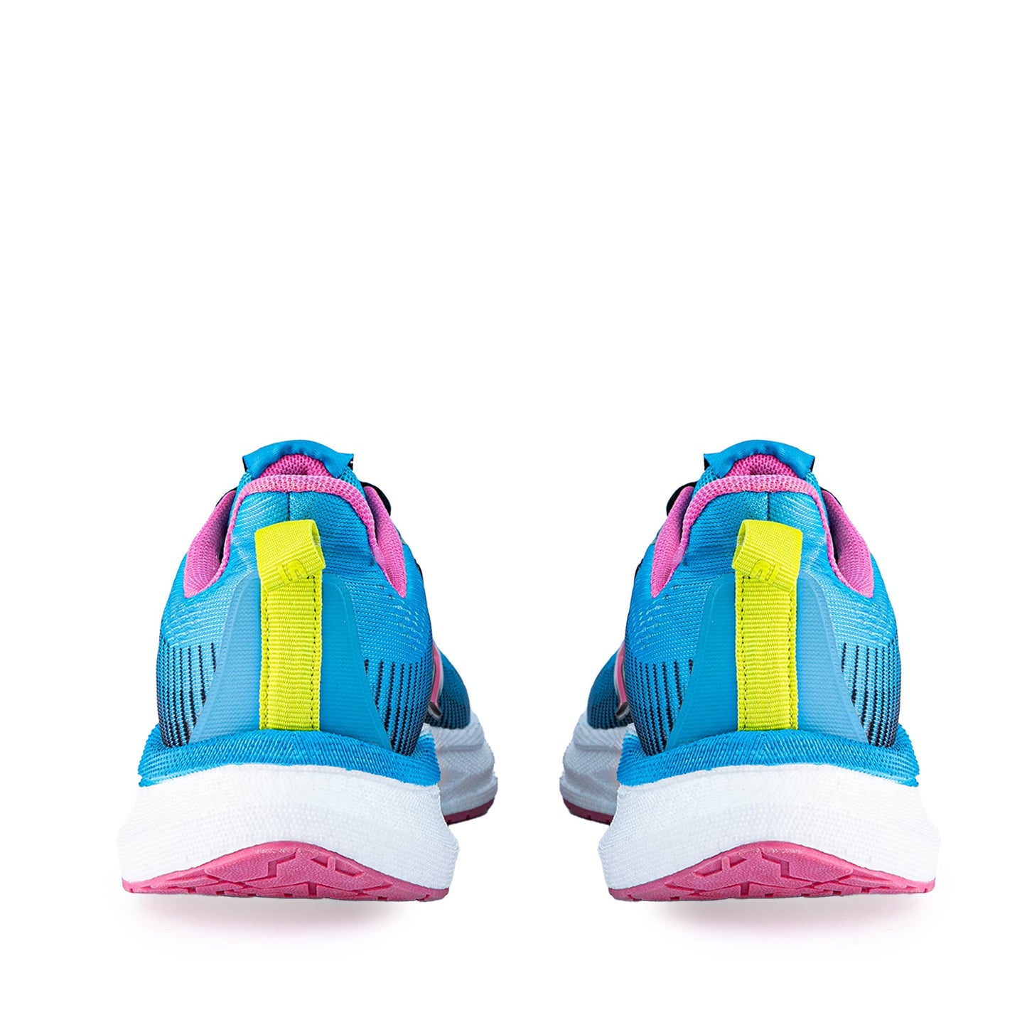 Zephyr Girl's Performance Runners Lace Up - Blue/Pink-4
