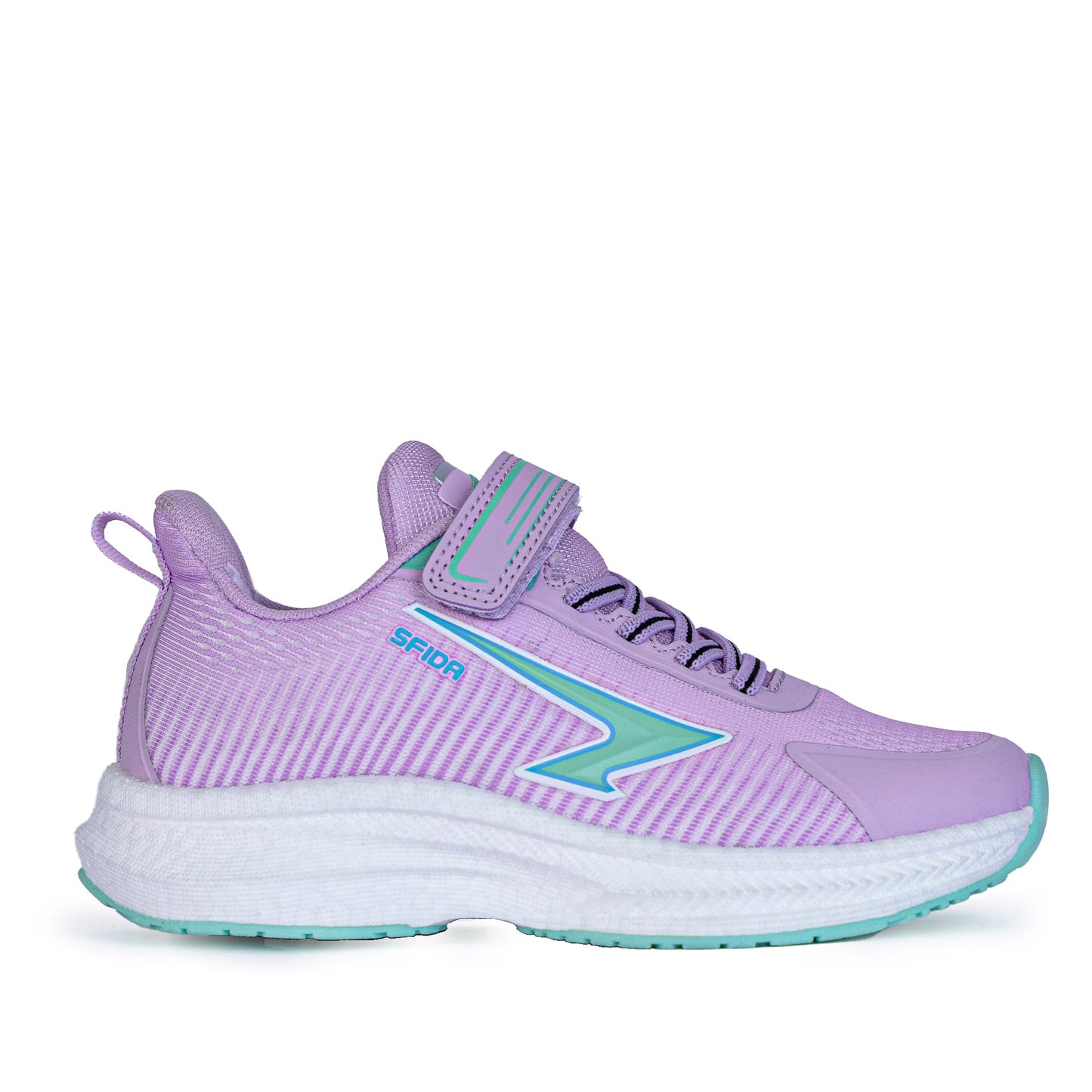 Zephyr Girl's Performance Runners V Strap - Lilac/Mint-0