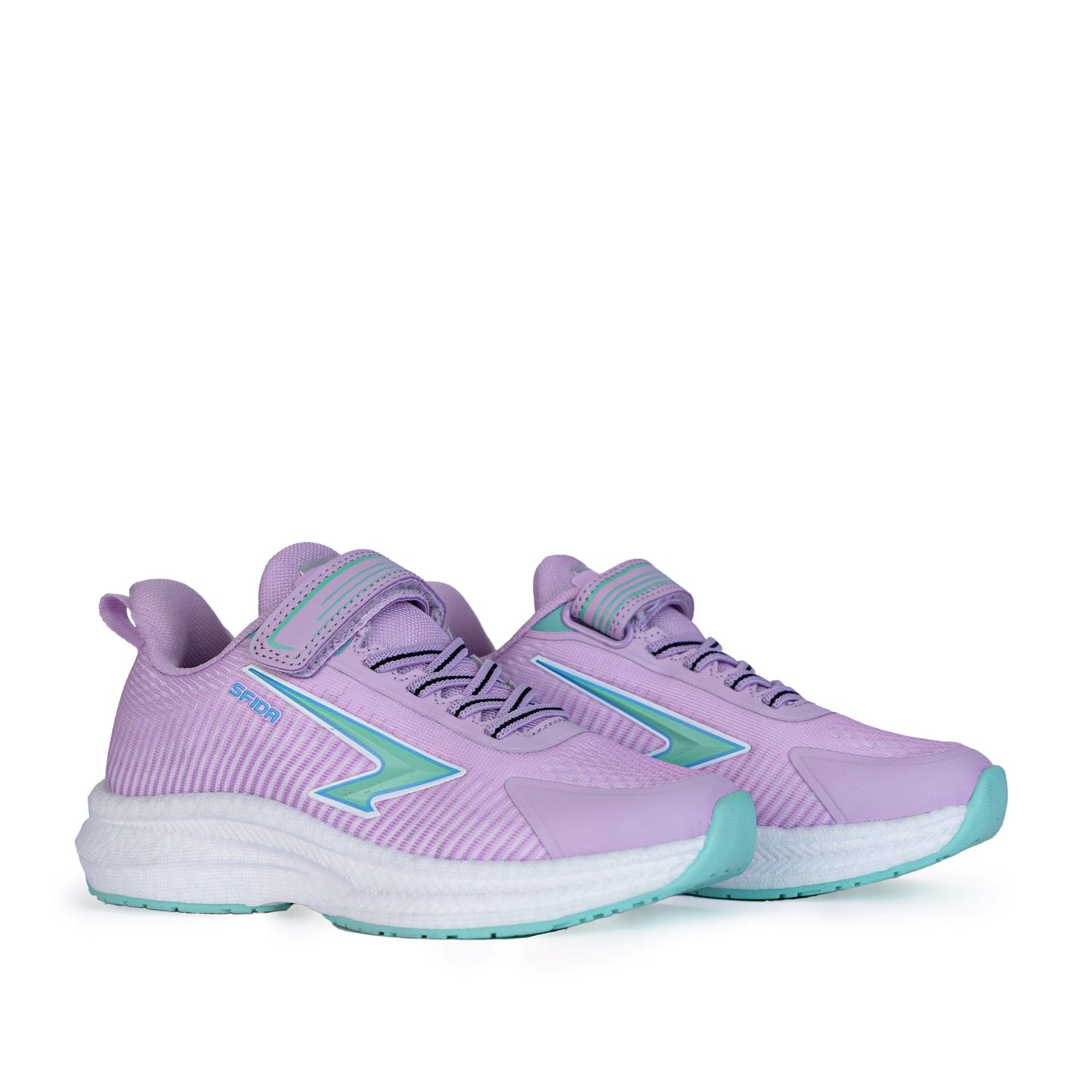 Zephyr Girl's Performance Runners V Strap - Lilac/Mint-2