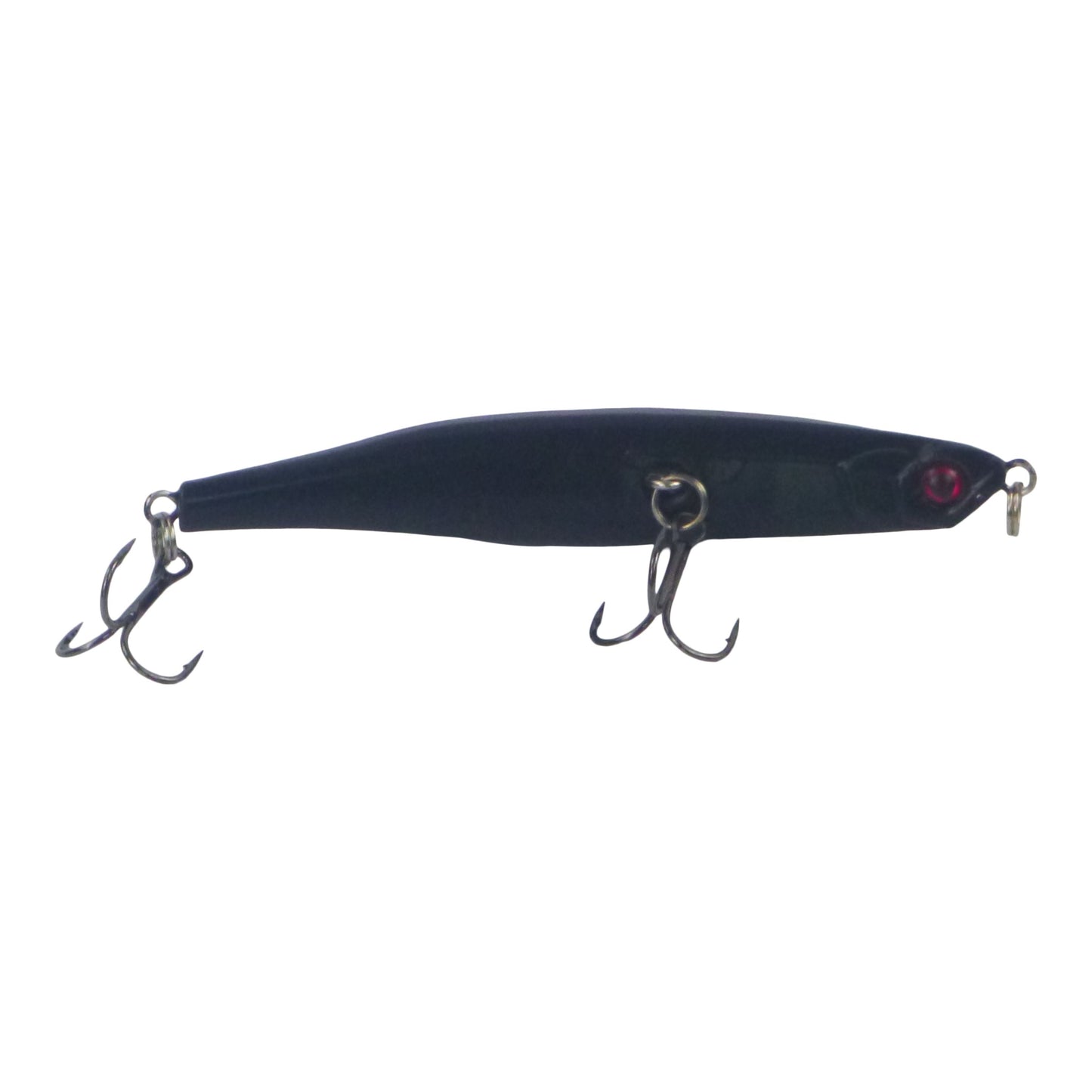 Toppu Mizzu Sidewinder Bent Minnow, 95mm, Carbon-1
