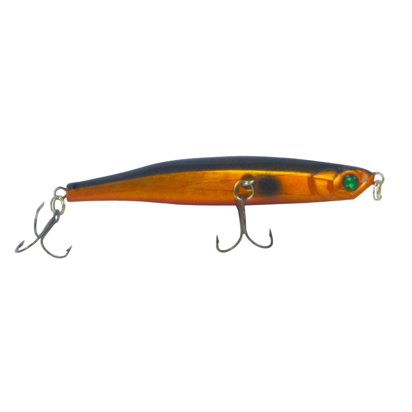 Toppu Mizzu Sidewinder Bent Minnow, 95mm, Gold Flare-1