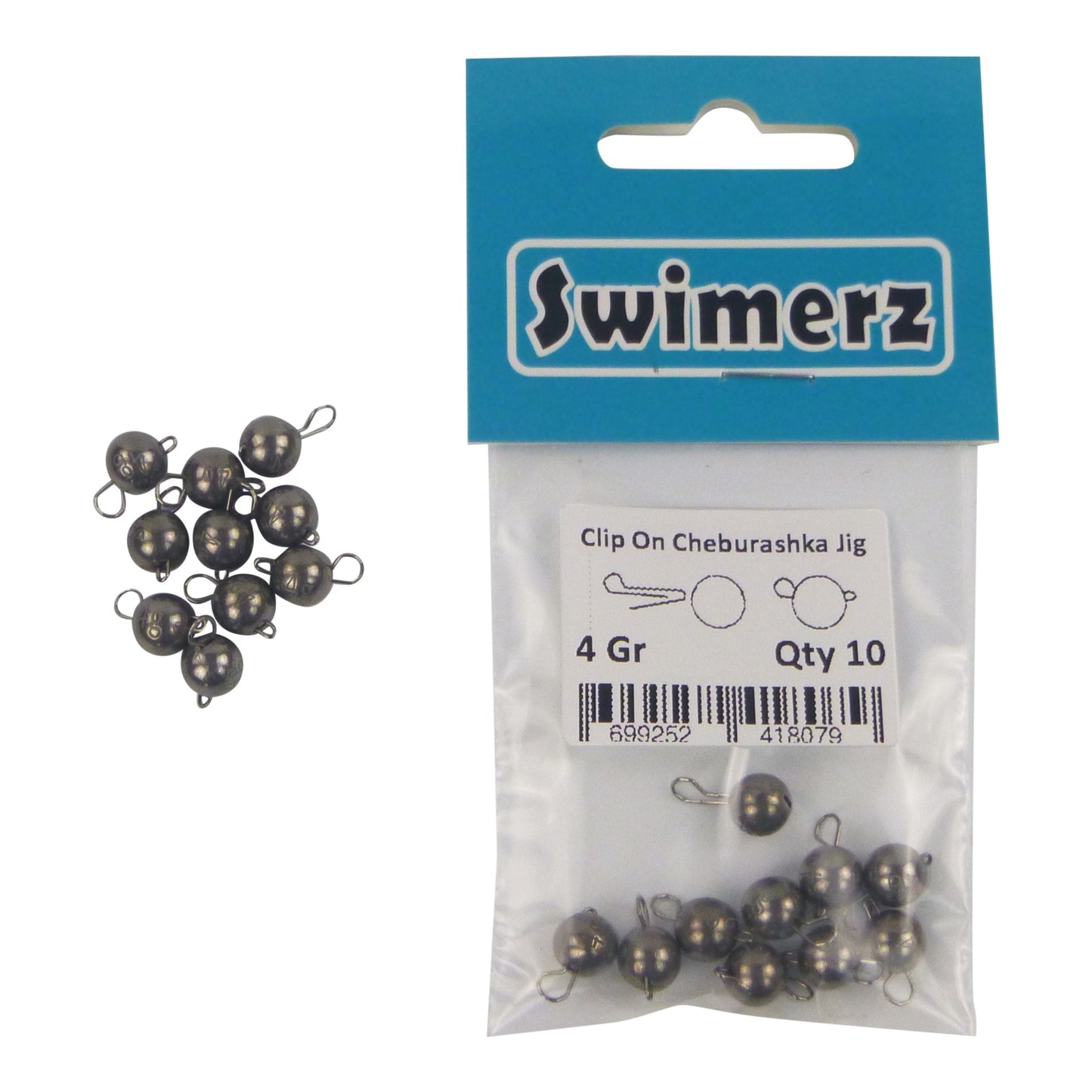 Swimerz 4 Gram Cheburashka Clip-On Jig Head 10 Pack-2