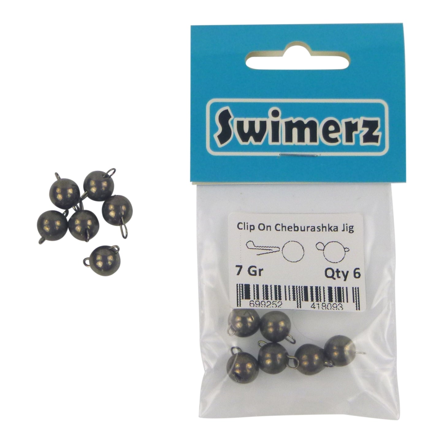 Swimerz 7 Gram Cheburashka Clip-On Jig Head 6 Pack-2