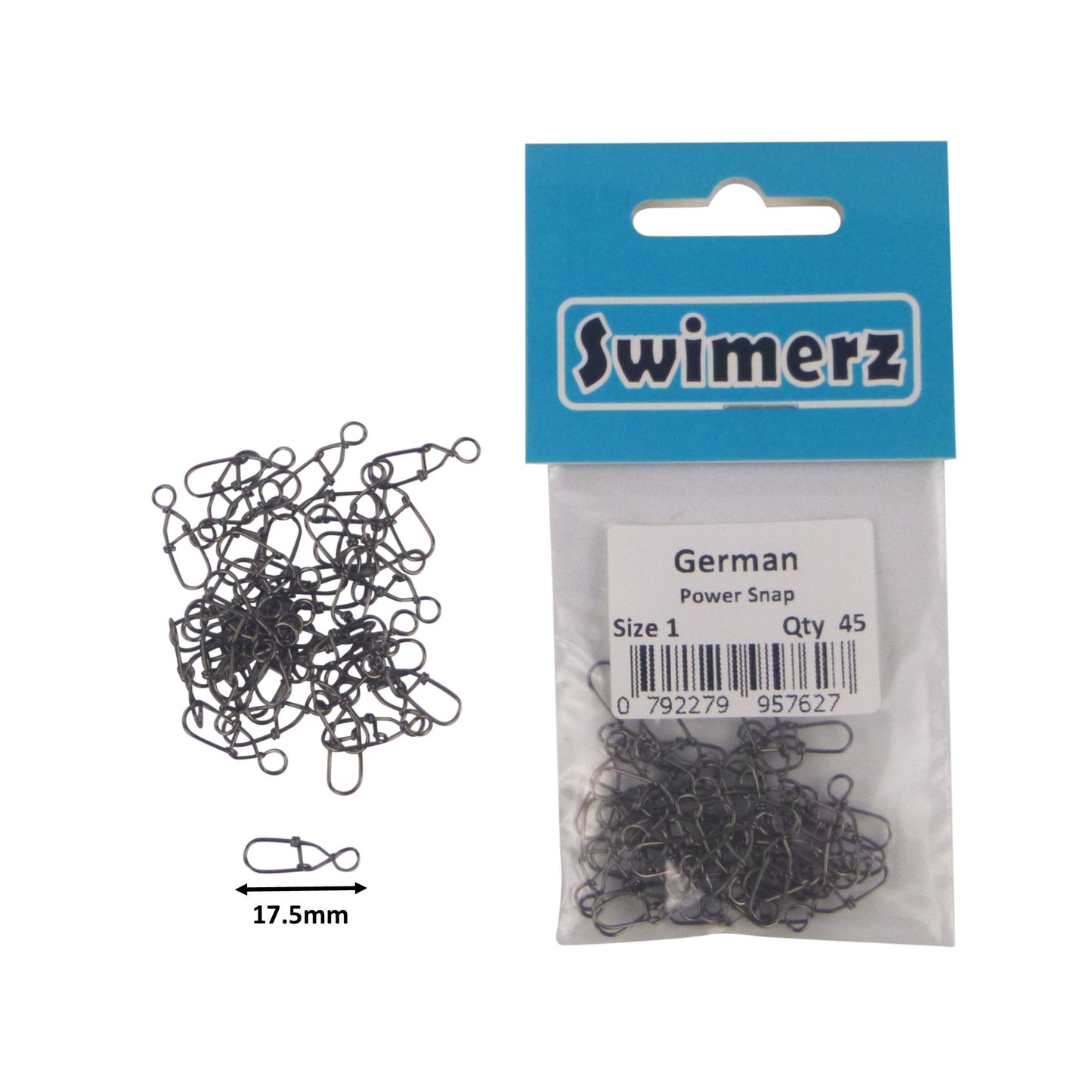 Swimerz German Power Snap, Closed Eye, size 1, 45 pack-1