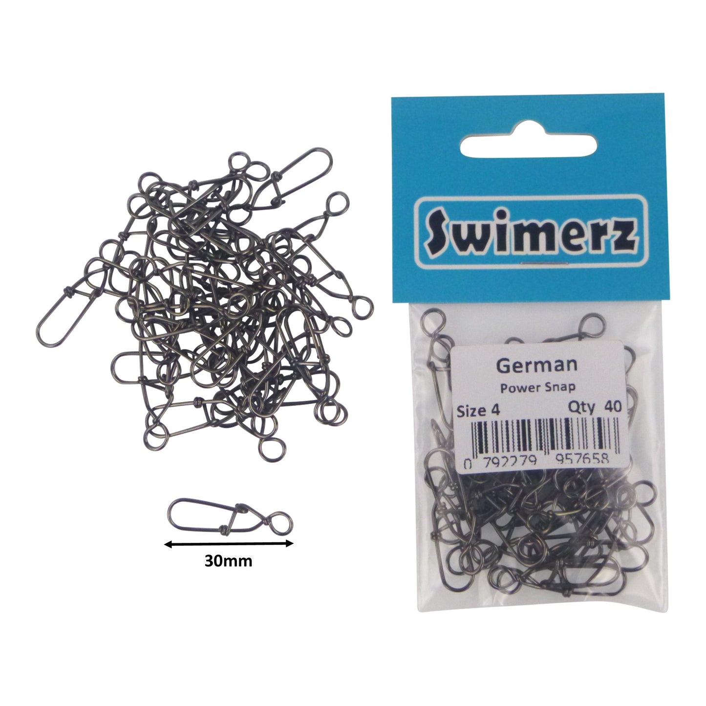 Swimerz German Power Snap, Closed Eye, size 4, 40 pack-1