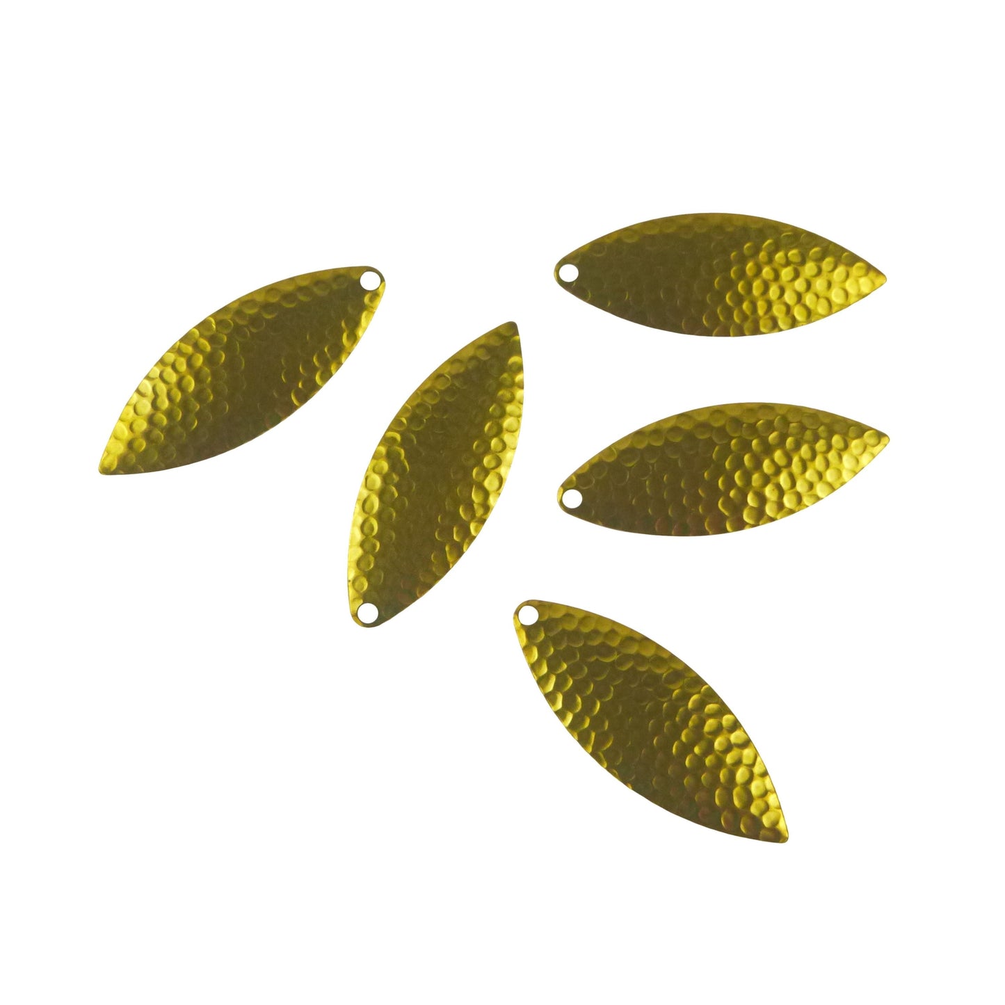 Artizan Hammered 57mm Willow Blade Brass, 5 Pack-1